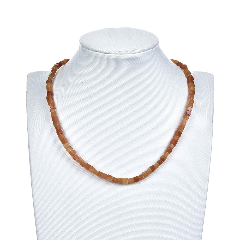 Cubo de aventurina (naranja-rojo), 04mm | Marco Schreier