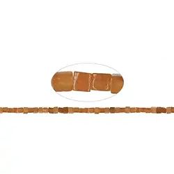 142470200620 Strang Würfel, Aventurin (orange-rot), 04mm | Edelsteine, Heilsteine & Schmuck