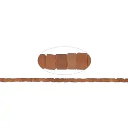 142470409210 Rang de collier, Aventurine (orange-rouge), mat, 03-04 x 05-06mm (39cm) | Marco Schreier