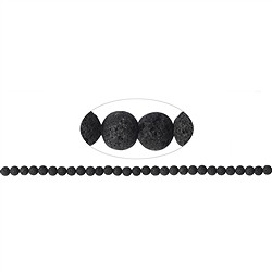 142480100510 String Beads, Lava, 06mm | wholesaler - gems, precious &amp; healing stones, jewelry