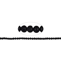 142480100520 String Beads, lava polished/waxed, 06mm | wholesaler gems &amp; healing stones