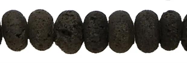 Strang Button, Lava, 12mm | Schreier Großhandel Edelsteine, Heilsteine & Schmuck