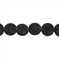 142480301210 Lense strand, lava, 30mm | wholesaler - gems, precious & healing stones, jewelry