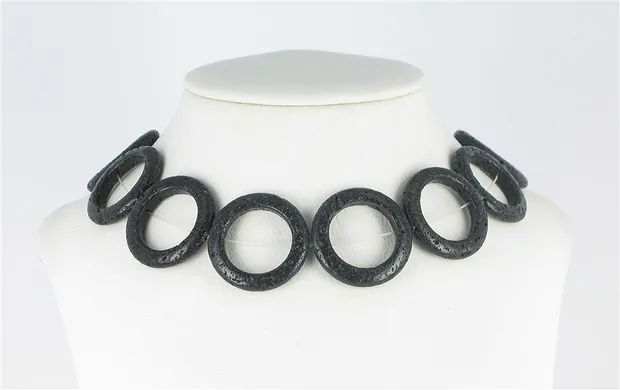 Strang Rahmen, Lava (poliert/gewachst), 30mm | Edelsteine, Heilsteine & Schmuck