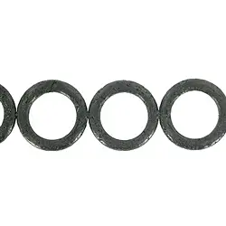 142480301420 Strand frame, lava (polished/waxed), 30mm | wholesaler gems & healing stones