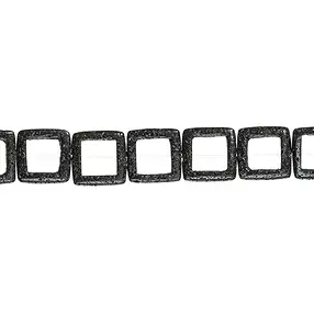 Rang de colliers cadre, lave (polie/cirée), 25 x 25mm | Marco Schreier
