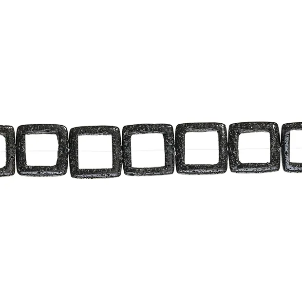 Cornice per fili, lava (lucidata/cerata), 25 x 25 mm | Marco Schreier