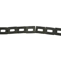 142480801310 Strand frame, lava, 40mm x 30mm | wholesaler gems, healing stones & jewelry