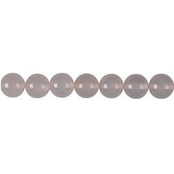 142490100920 Rang de collier boules, Calc&#xE9;doine (rose) A, 10mm | Marco Schreier