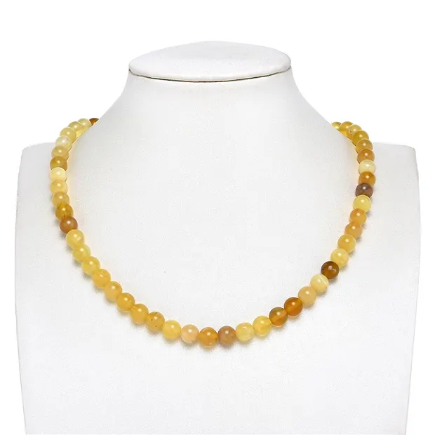 String Beads, opal (honey opal), 07.5 - 08.0mm | gems, healing stones & jewelry