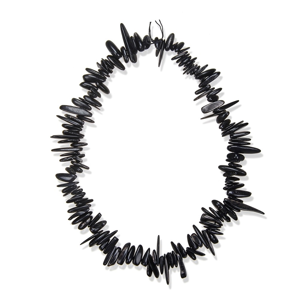 Rang de colliers Nuggets "dent", Hypersthen, 06-12 x 08-22mm | Marco Schreier