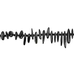 142520609820 Filo di pepite "dente", Iperstene, 06-12 x 08-22mm | Marco Schreier