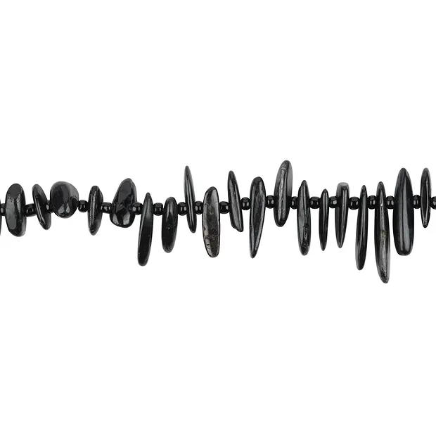 Filo di pepite "dente", Iperstene, 06-12 x 08-22mm | Marco Schreier