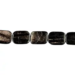 142521401020 Rang de colliers rectangle, hypersthène, 20 x15mm | Marco Schreier