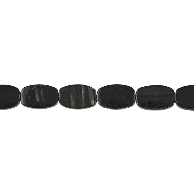Lense strand, Hypersthene, 21 x 14mm | wholesaler gems, healing stones & jewelry