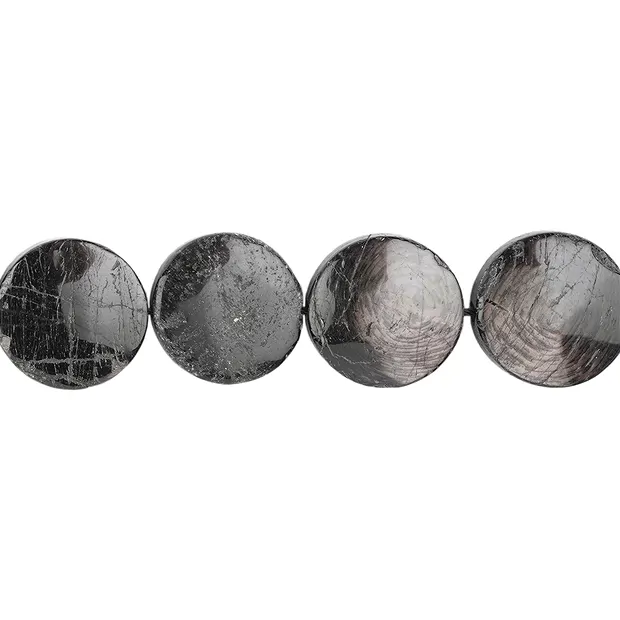 Strang Coin, Hypersthen, 20mm | Großhändler Edelsteine, Heilsteine & Schmuck