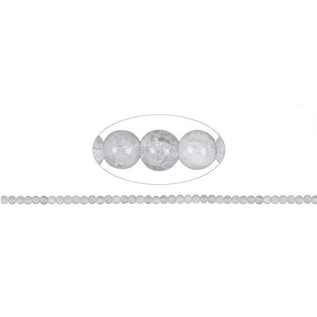 String Beads, Crashed Crystal, 04mm | wholesaler gems, healing stones & jewelry