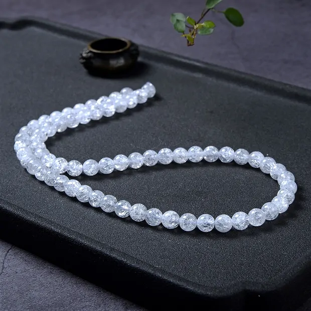 Strang Kugeln, Crashed Crystal, 06mm | Schreier Edelsteine, Heilsteine & Schmuck