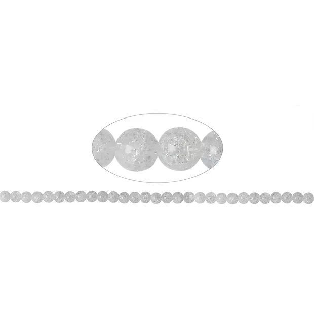Strang Kugeln, Crashed Crystal, 06mm | Schreier Edelsteine, Heilsteine & Schmuck