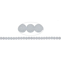 142610100710 String Beads, Crashed Crystal, matt, 08mm | wholesaler gems & healing stones