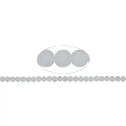 142610100710 Strang Kugeln, Crashed Crystal, matt, 08mm | GH Edelsteine, Heilsteine & Schmuck