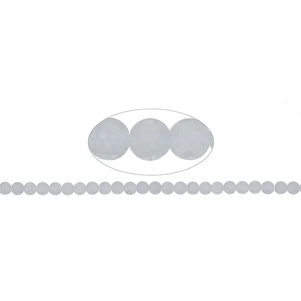 Rang de colliers boules, Crashed Crystal, mat, 08mm | Marco Schreier