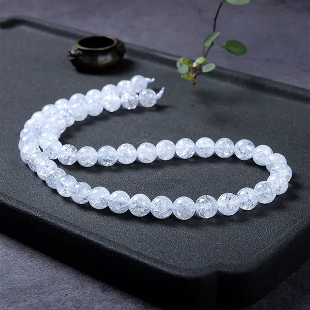 String Beads, Crashed Crystal, 08mm | wholesaler gems, healing stones & jewelry