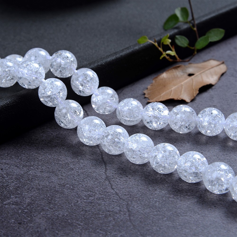 String Beads, Crashed Crystal, 10mm | wholesaler gems, healing stones & jewelry
