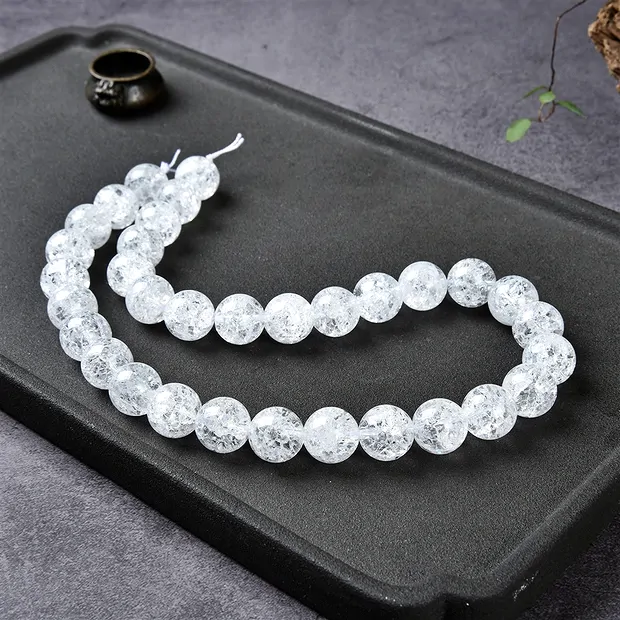 Strang Kugeln, Crashed Crystal, 12mm | Schreier Edelsteine, Heilsteine & Schmuck