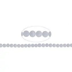 142610101410 String Beads, Crashed Crystal, matt, 20mm | wholesaler gems & healing stones