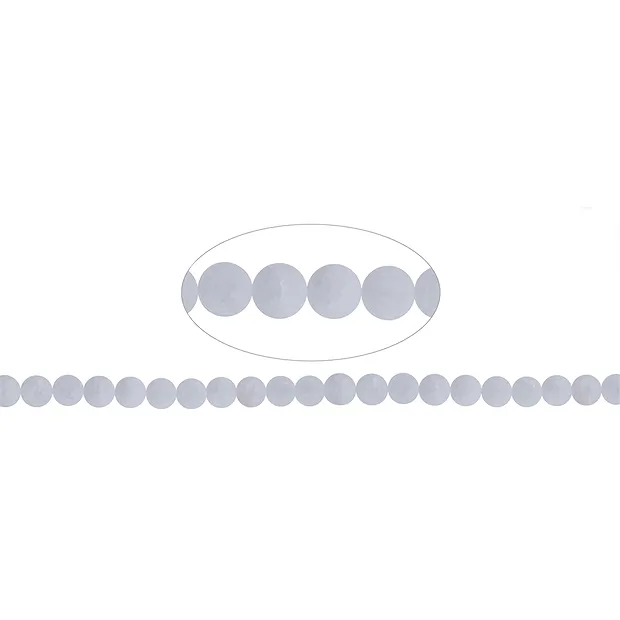 Strang Kugeln, Crashed Crystal, matt, 20mm | GH Edelsteine, Heilsteine & Schmuck