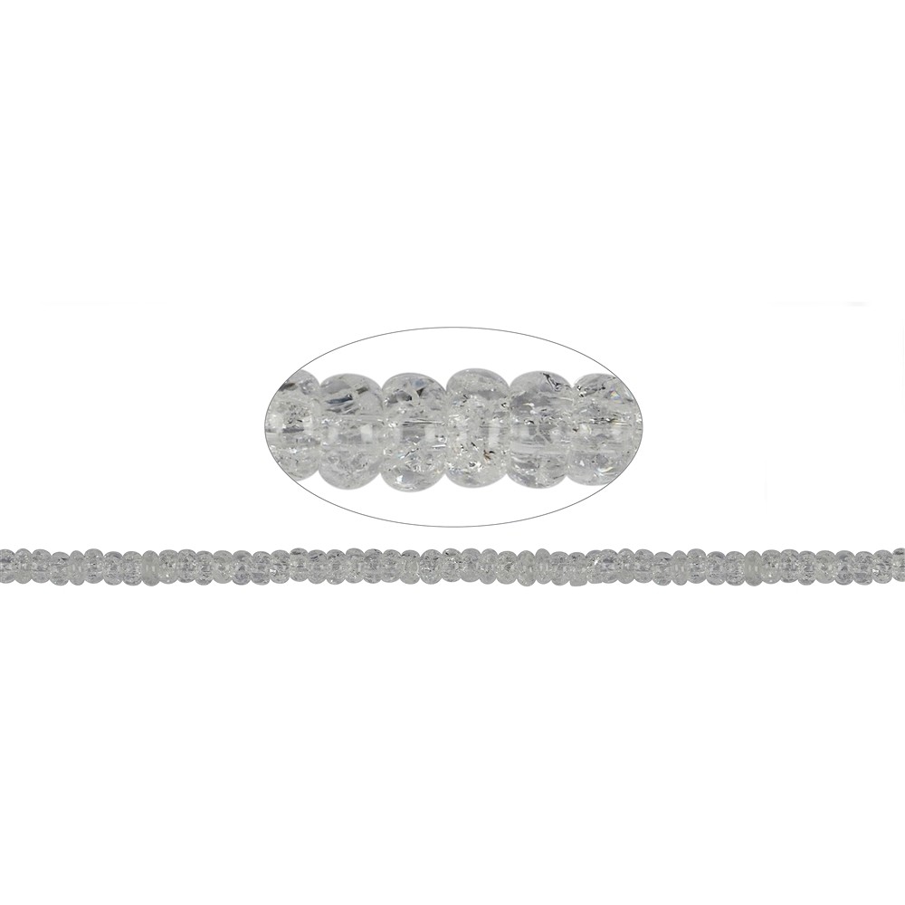 Button strand, Crashed Crystal, 04 x 06mm | wholesaler gems & healing stones