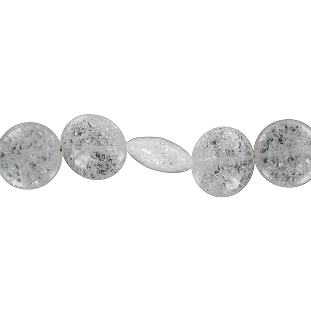 Strand Disc, Crashed Crystal, 20 x 09mm | wholesaler gems & healing stones
