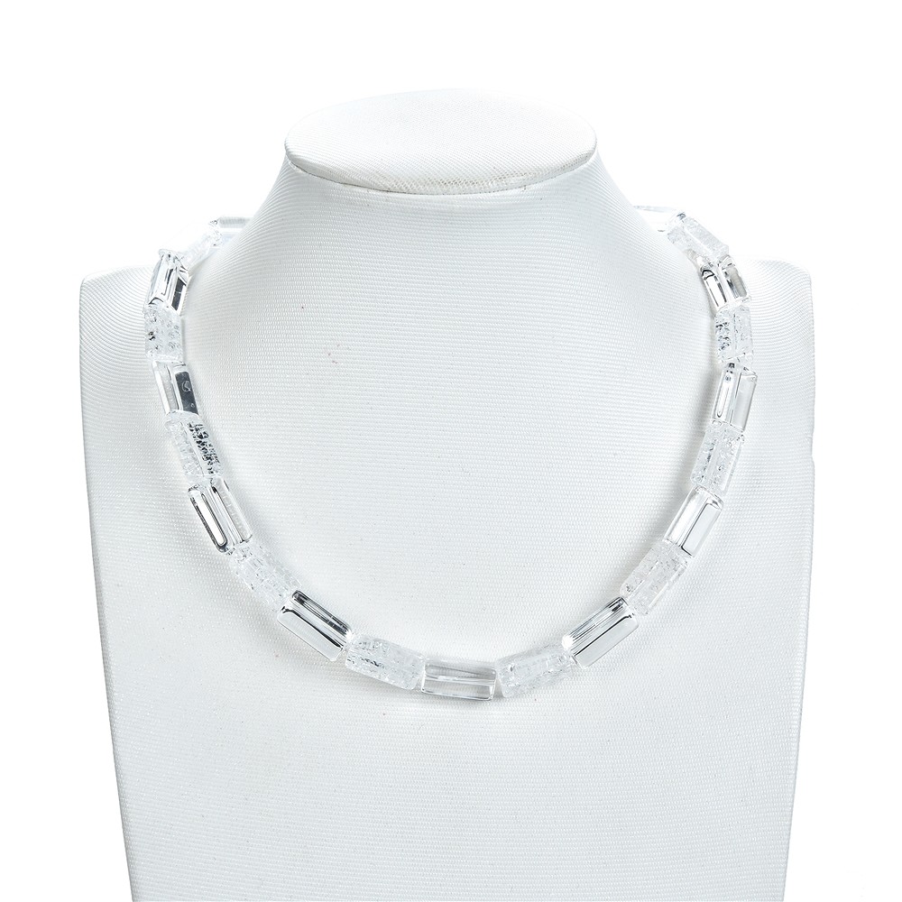 Rang de colliers, Cristal de roche / Crashed Crystal, 16x10mm | Marco Schreier