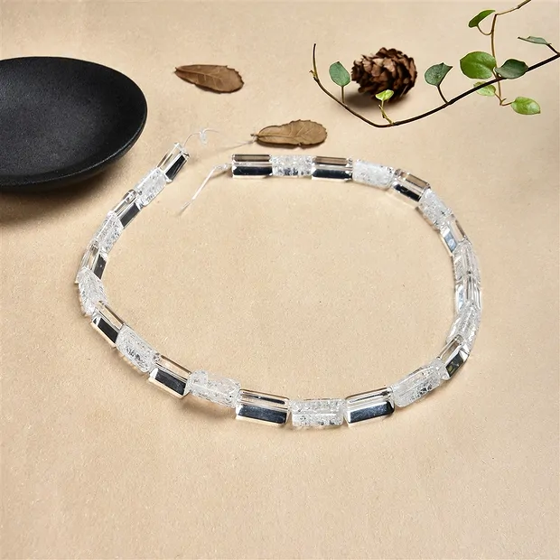 Filone di prismi, Cristallo di rocca / cristallo frantumato, 16x10 mm | Marco Schreier