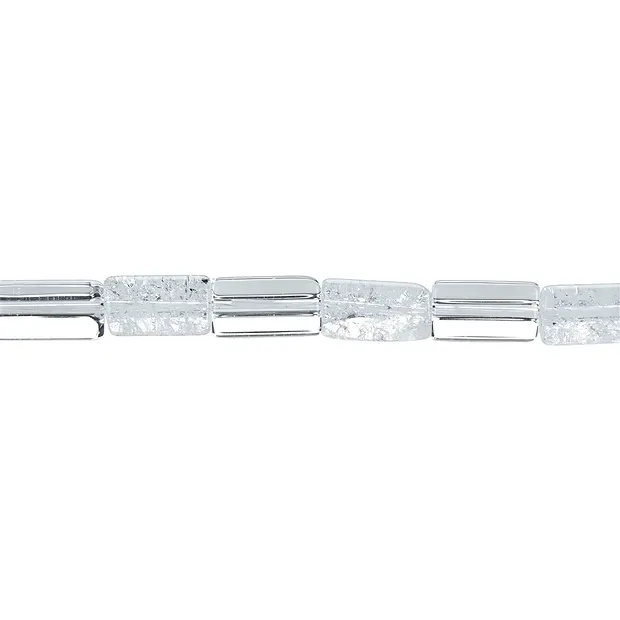 Strang Prisma, Bergkristall / Crashed Crystal, 16x10mm | Marco Schreier