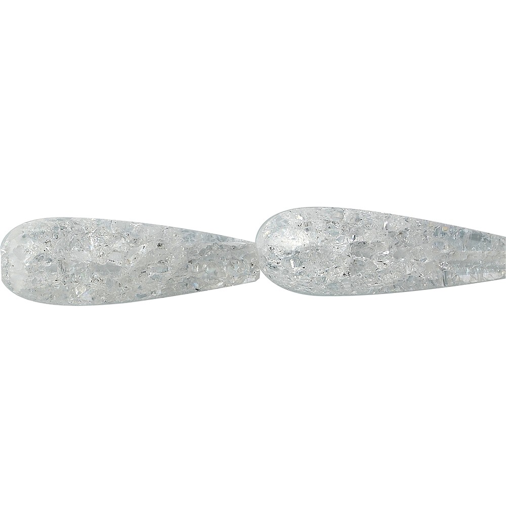 Rang de colliers Gouttes, Crystal Crashed, 10 x 30mm | Marco Schreier