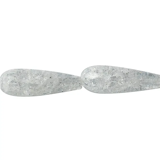 Filo di gocce, cristallo schiacciato, 10 x 30 mm | Marco Schreier