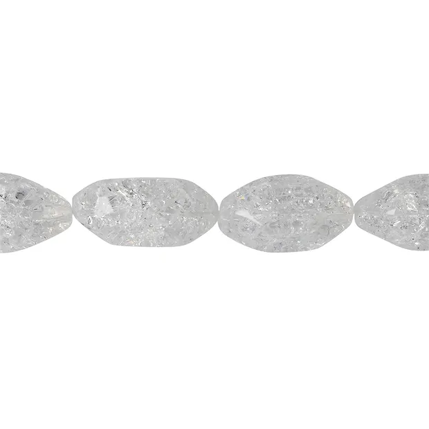 Filo di pepite, cristallo frantumato, sfaccettato, 21 x 13 mm | Marco Schreier