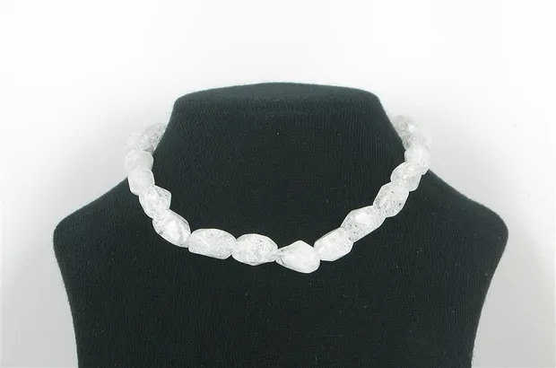 Strand of nuggets, crushed crystal, faceted, 15mm | Marco Schreier