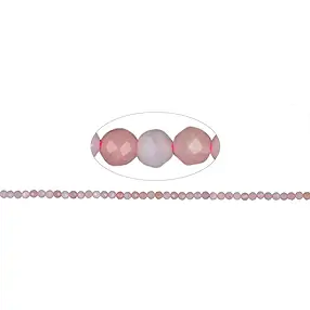 String Beads, Andean Opal (pink), faceted, 03mm (38cm) | Marco Schreier