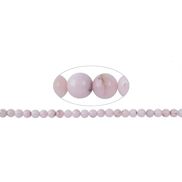 Strang Kugeln, Andenopal (pink), 07-08mm | GH Edelsteine, Heilsteine & Schmuck