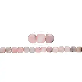 Rang de collier, opale des Andes (rose), 08mm, facetté | Marco Schreier
