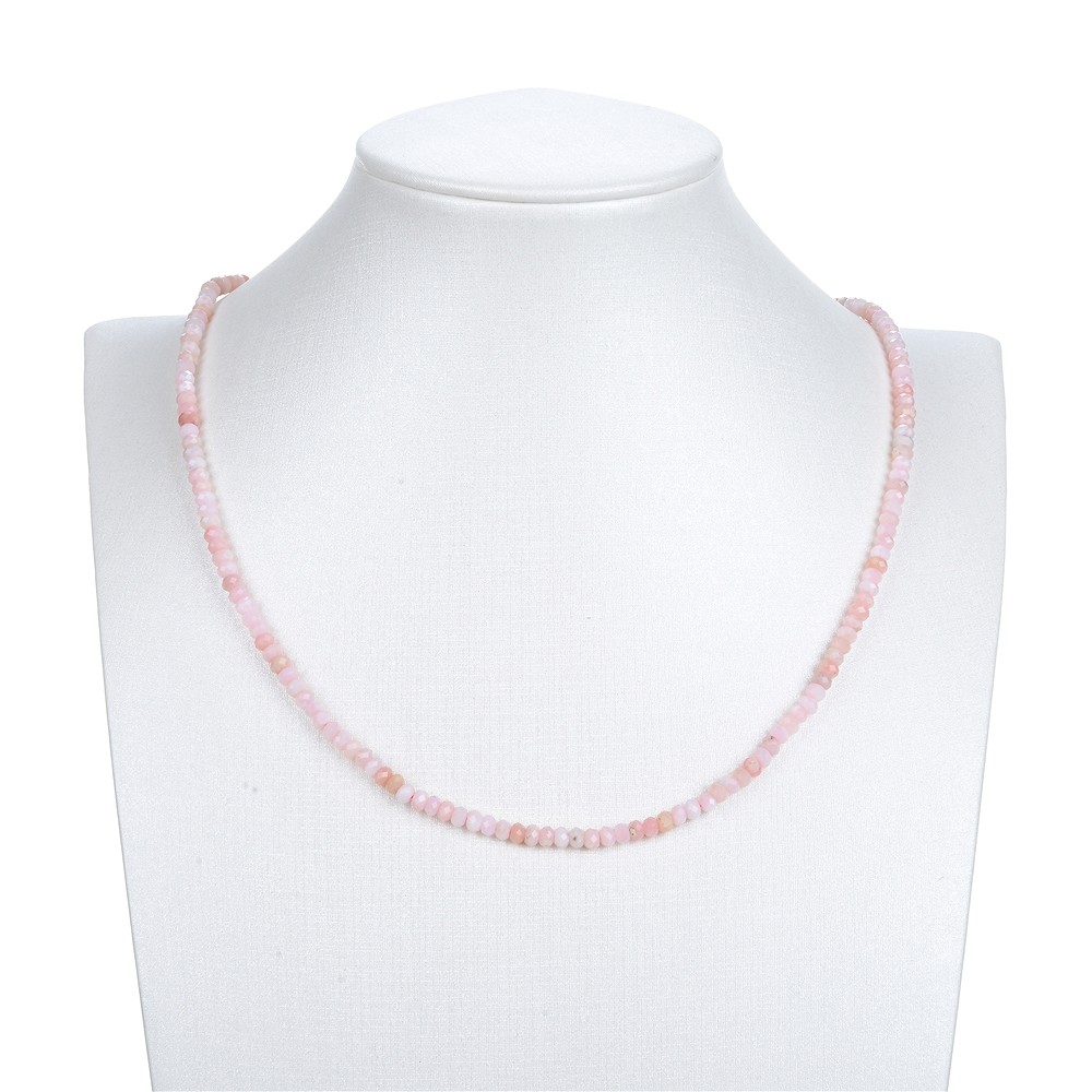 Strang Button, Andenopal (pink), facettiert, 02 x 04mm | Marco Schreier