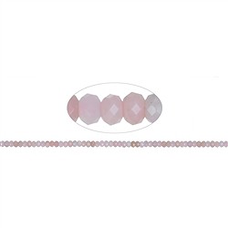 142620300520 Button strand, Andean Opal (pink), faceted, 02 x 04mm | Marco Schreier
