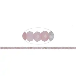 142620300520 Button strand, Andean Opal (pink), faceted, 02 x 04mm | Marco Schreier