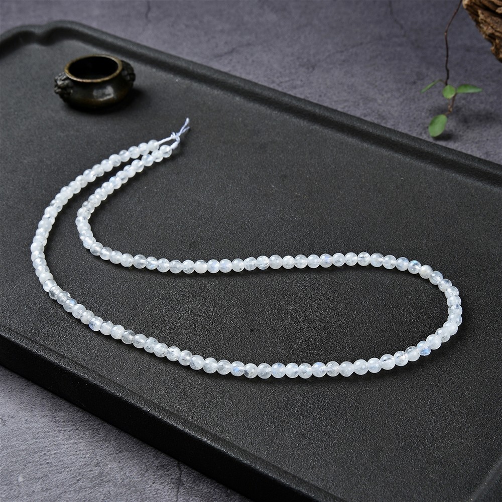 String Beads, Labrodorite (white) A, 03 - 04mm (39cm) | Marco Schreier