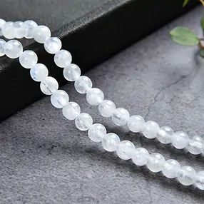 String Beads, Labrodorite (white) A, 03 - 04mm (39cm) | Marco Schreier