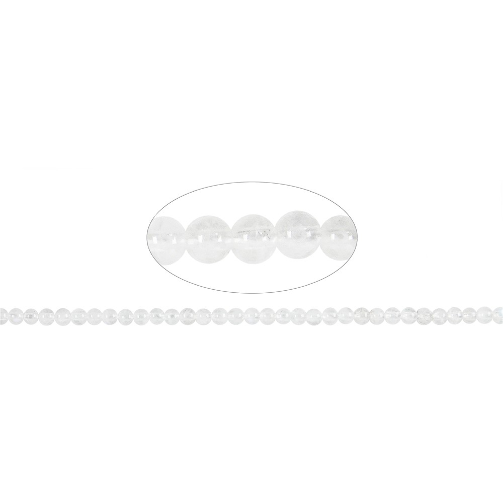 String Beads, Labrodorite (white) A, 03 - 04mm (39cm) | Marco Schreier