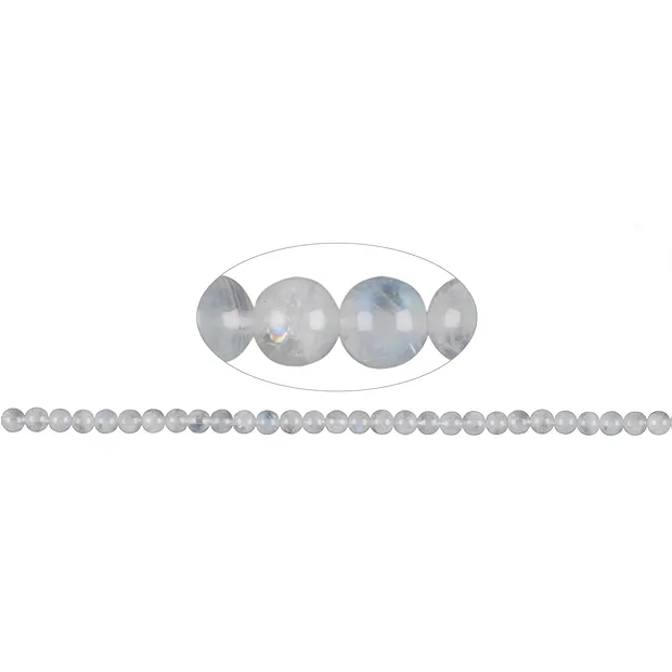 Rang de colliers boules, Labradorite (blanche) A, 05mm | Marco Schreier